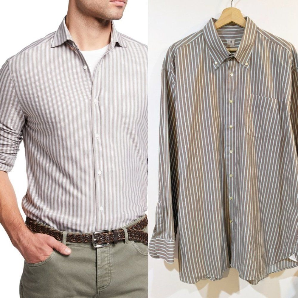 PETER Millar | Striped Sport Shirt